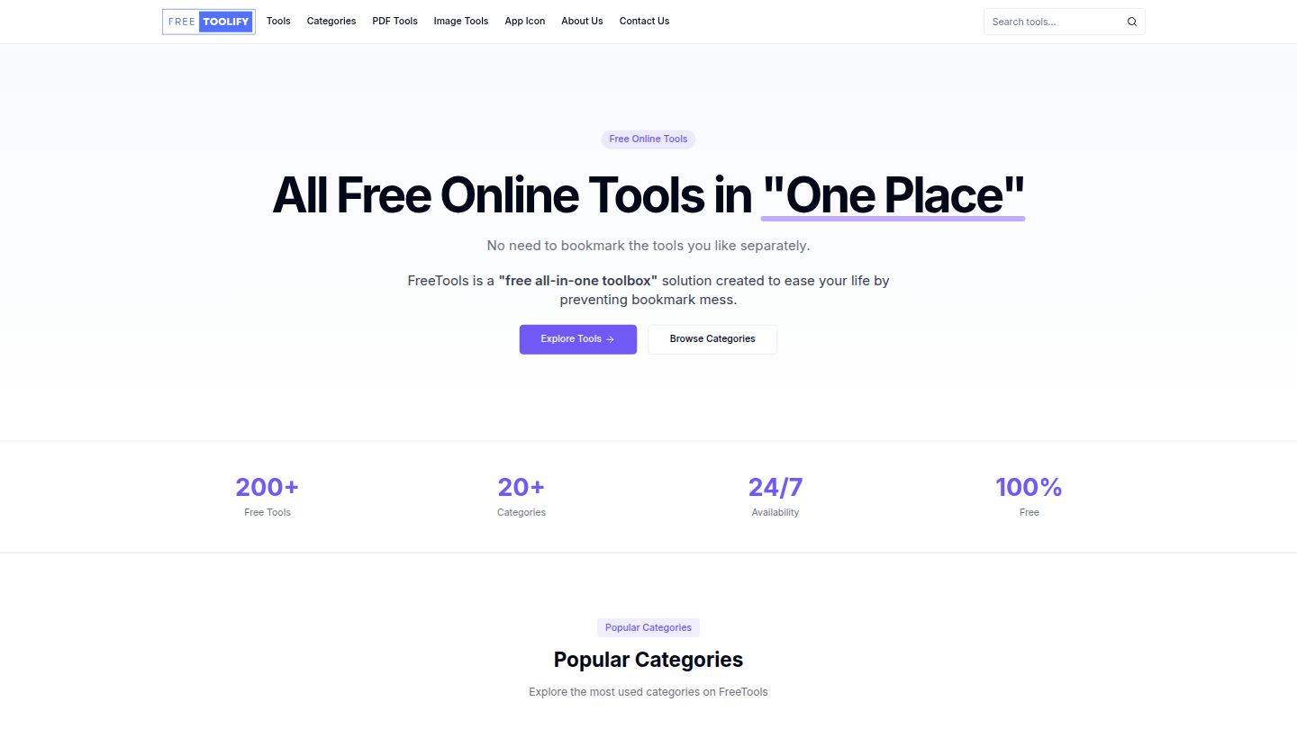 Freetoolify.com - All Free Online Tools in One Place